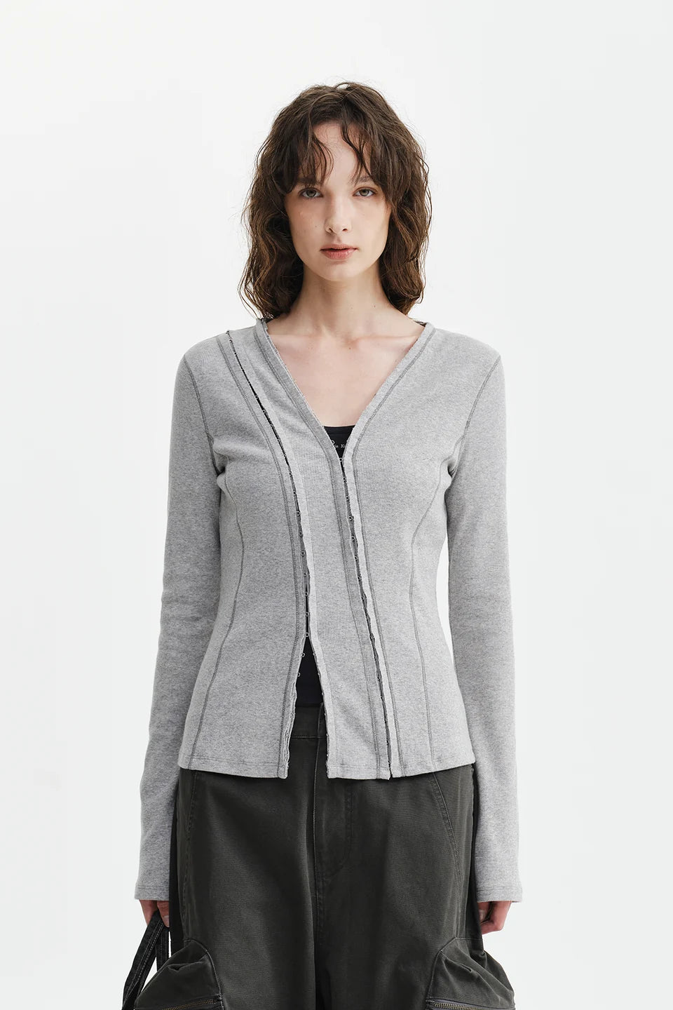 Áo Thời Trang Nữ Matin Kim Multi Styling Hook Detail - Grey