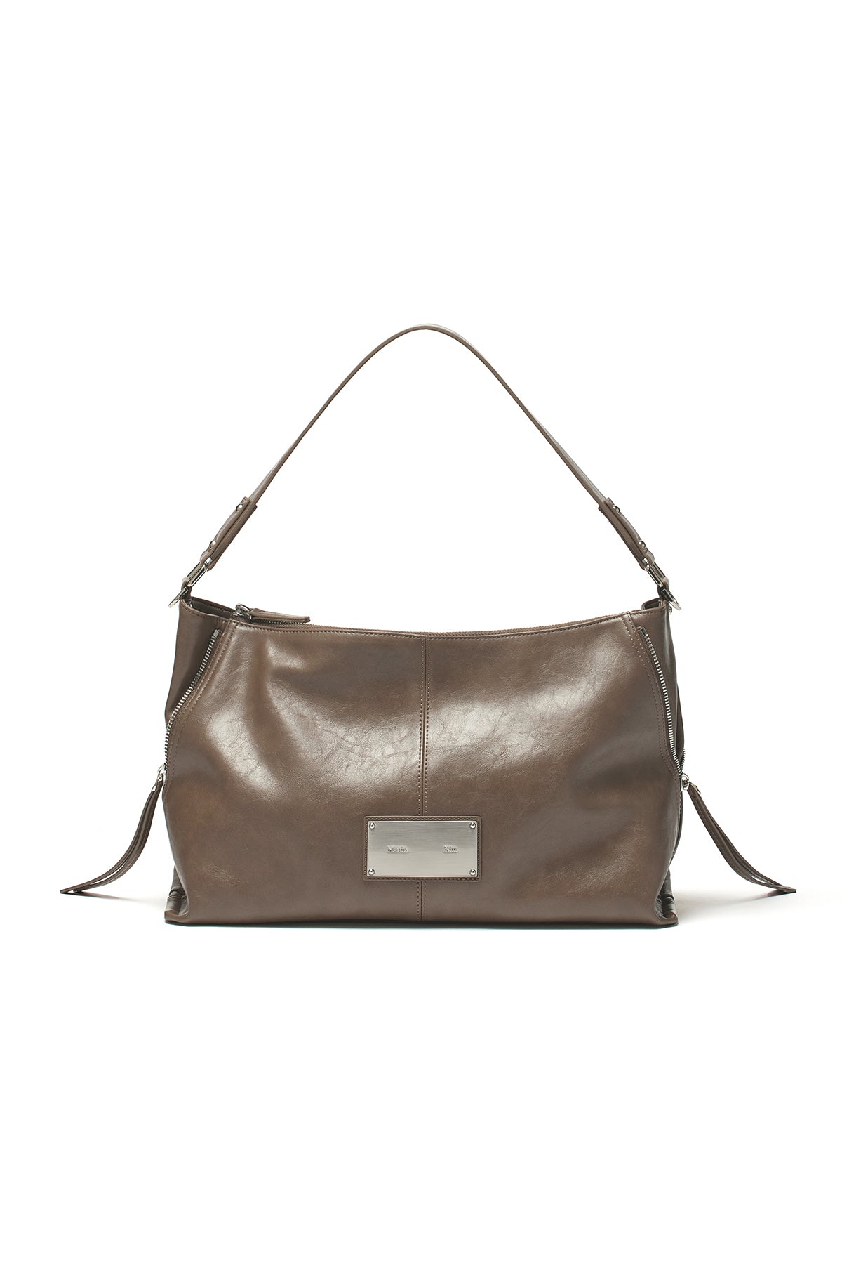 Túi Thời Trang Nữ Matin Kim Side Zipper Shoulder Bag - Dark Brown