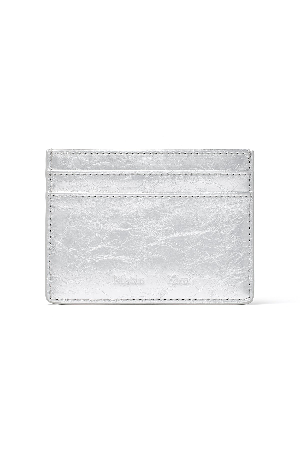 Ví Đựng Thẻ Thời Trang Unisex Matin Kim Heart Wave Enamel Card Wallet - Silver