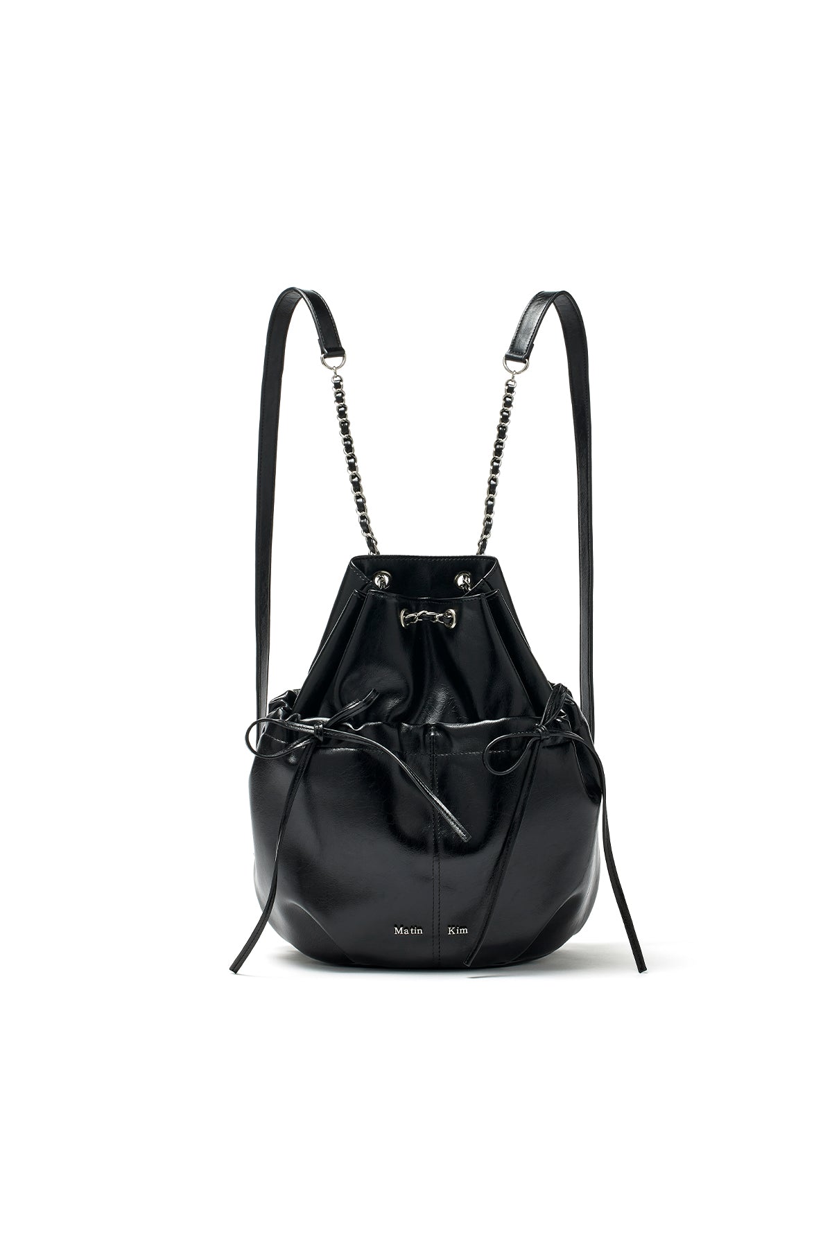 Ba Lô Thời Trang Nữ Matin Kim Draw String Ribbon Back Pack - Black