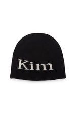 Nón beanie unisex màu đen có logo Matin Kim ở mặt trước, dáng regular, freesize