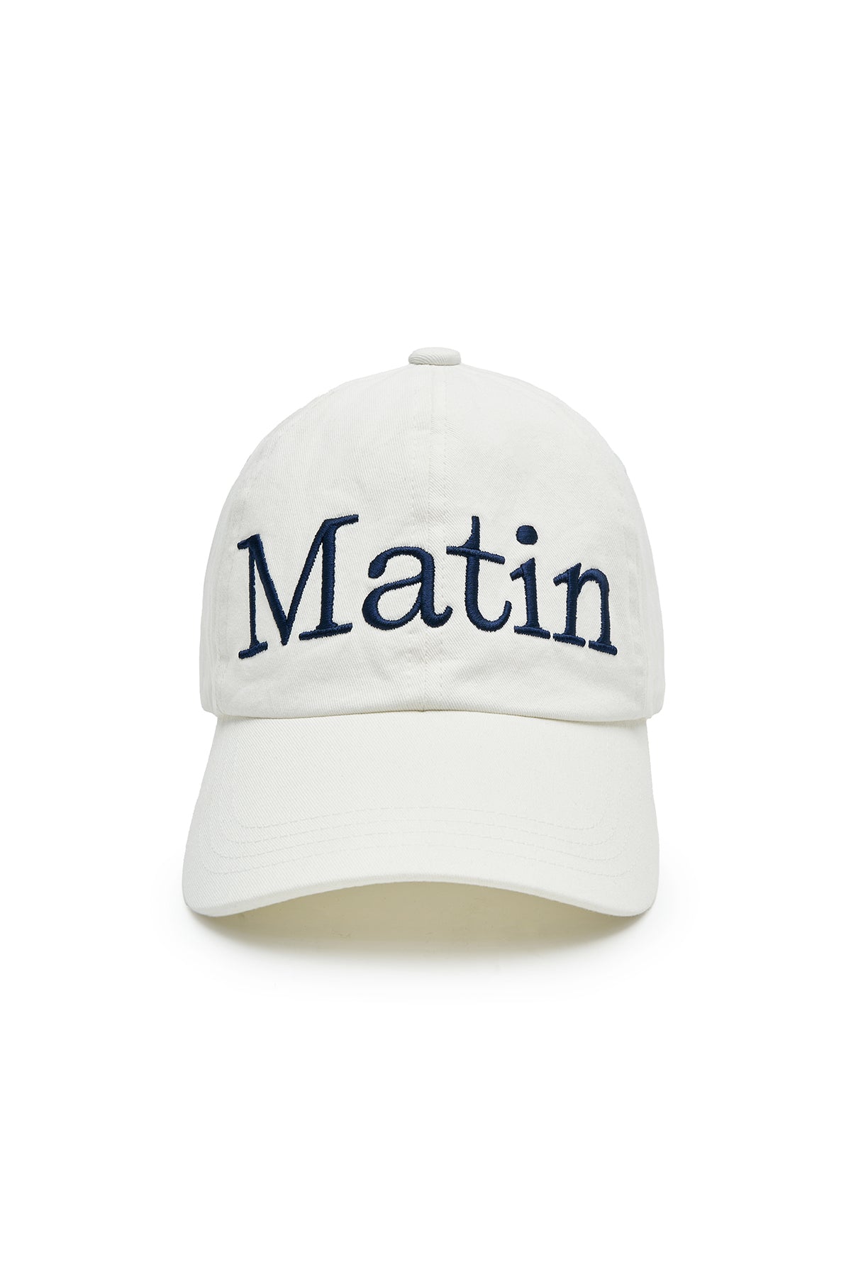 Nón Thời Trang Unisex Matin Kim Matin Logo Stitch Ball Cap - White