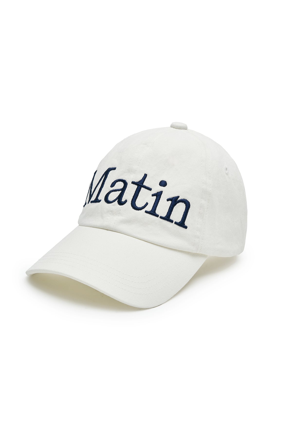 Nón Thời Trang Unisex Matin Kim Matin Logo Stitch Ball Cap - White