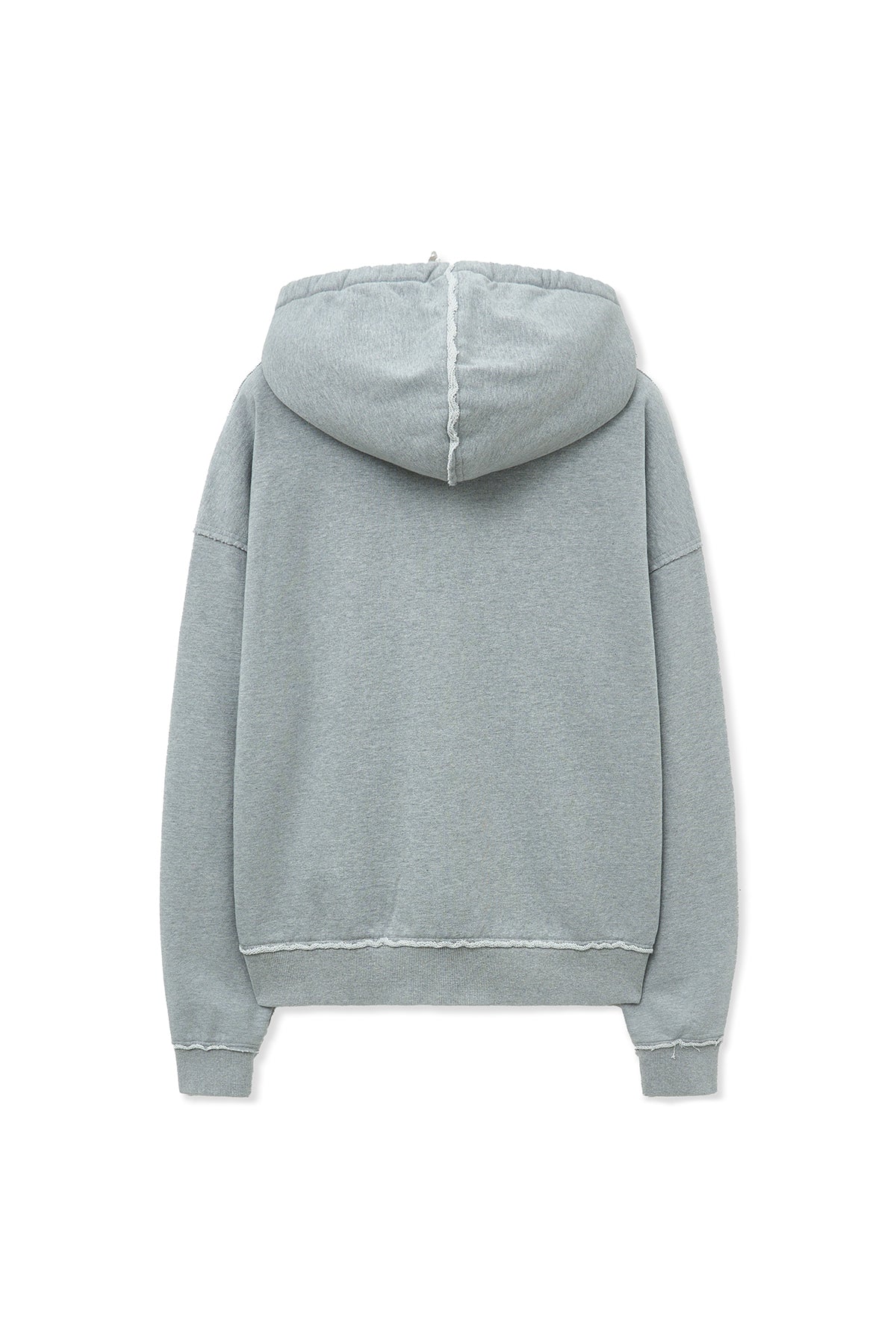 Áo khoác nữ thiết kế oversize với mũ trùm và khóa kéo, chi tiết túi kangaroo.
