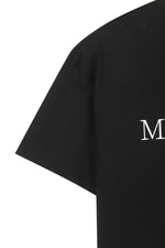 Áo unisex với thiết kế cổ tròn, tay ráp, và logo Matin Kim in lụa ngang ngực.