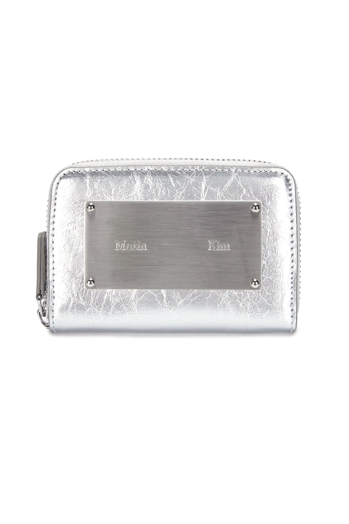 Ví Thời Trang Unisex Matin Kim Vintage Compact Wallet - Silver