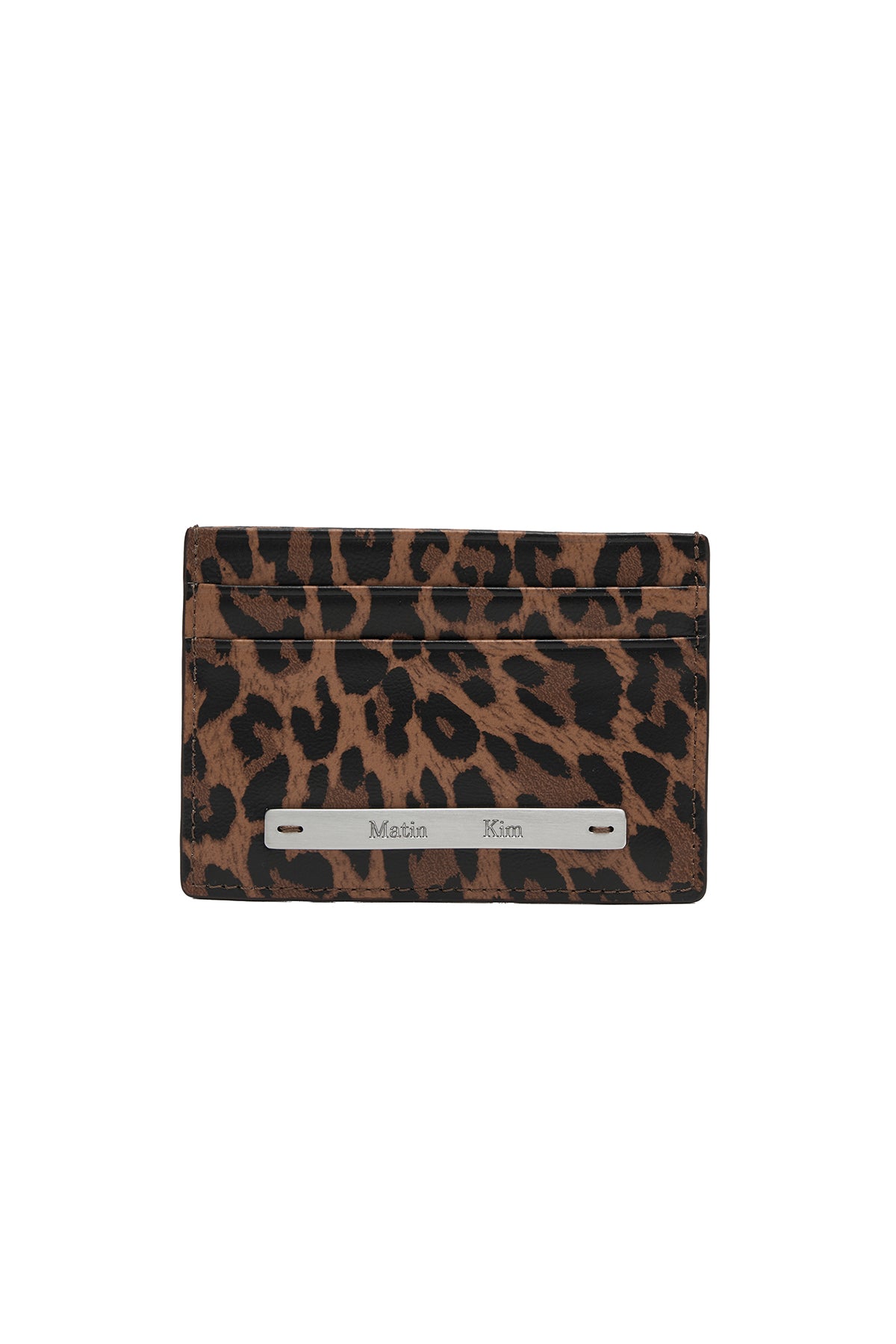 Ví Đựng Thẻ Thời Trang Unisex Matin Kim Leopard Vintage Card Wallet - Brown