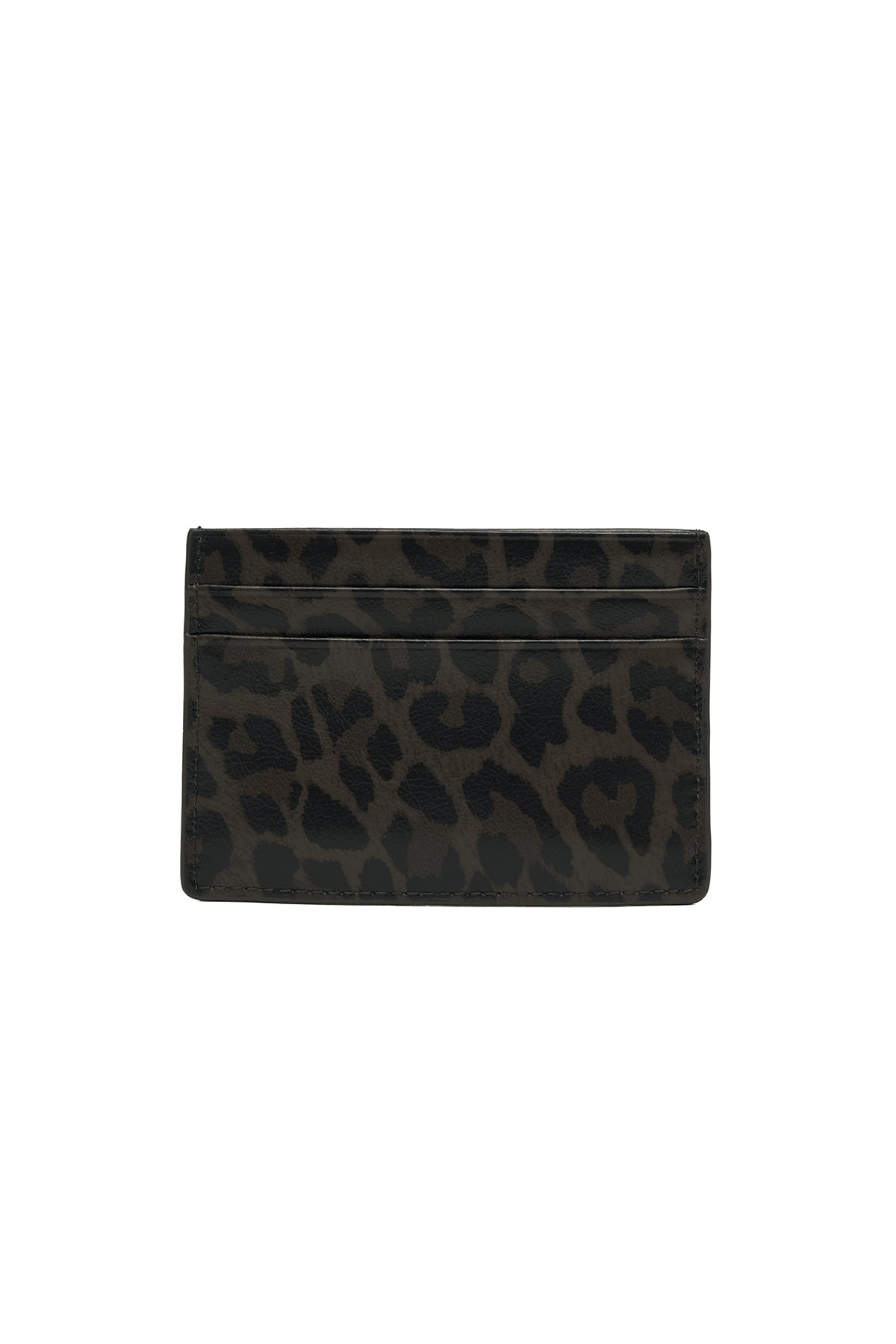 Ví Đựng Thẻ Thời Trang Unisex Matin Kim Leopard Vintage Card Wallet - Charcoal