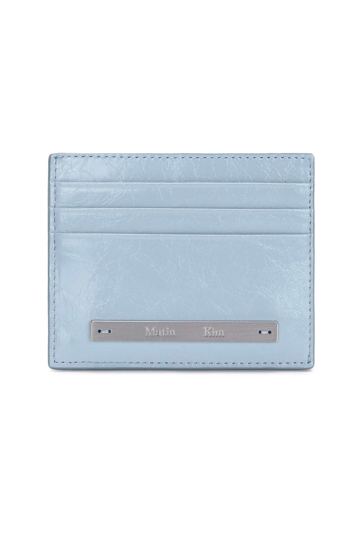 Ví Đựng Thẻ Thời Trang Unisex Matin Kim Glossy Slim Metal Card Holder - Sky