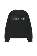 Áo khoác nam với logo Matin Kim, đường may nổi bật và thiết kế hiện đại.