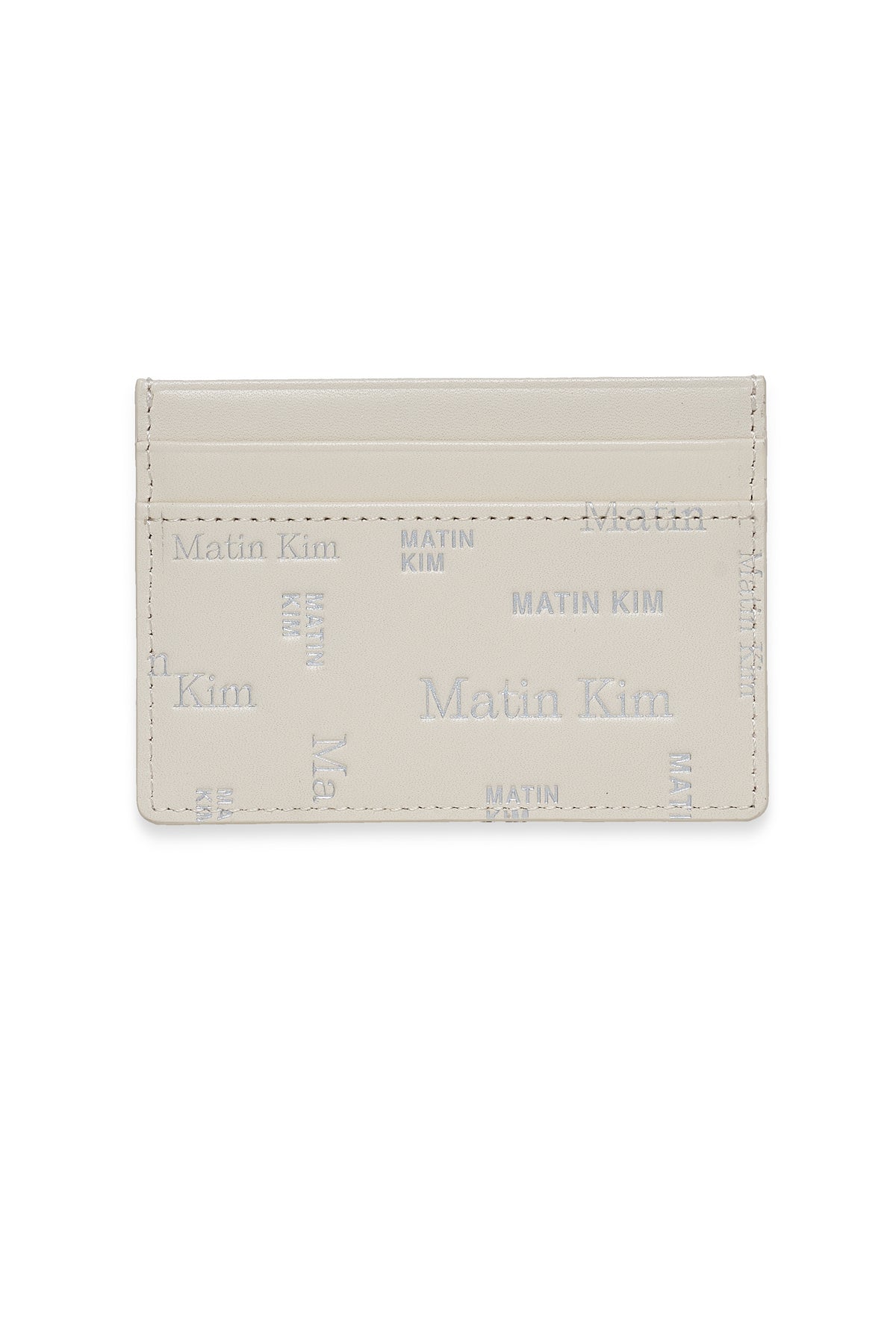 Ví Đựng Thẻ Thời Trang Unisex Matin Kim Matin All-Over Logo Card Wallet - Ivory