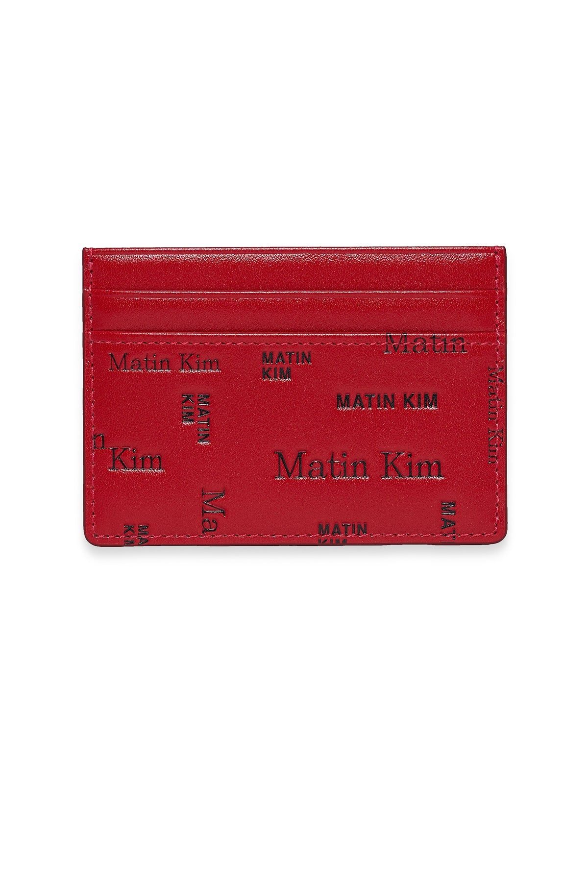 Ví Đựng Thẻ Thời Trang Unisex Matin Kim Matin All-Over Logo Card Wallet - Red