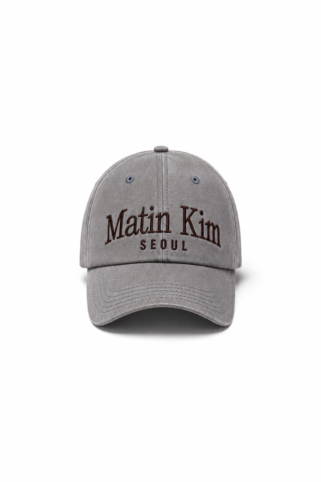 Nón Thời Trang Unisex Matin Kim Seoul Logo Point Basic Ball Cap - Grey